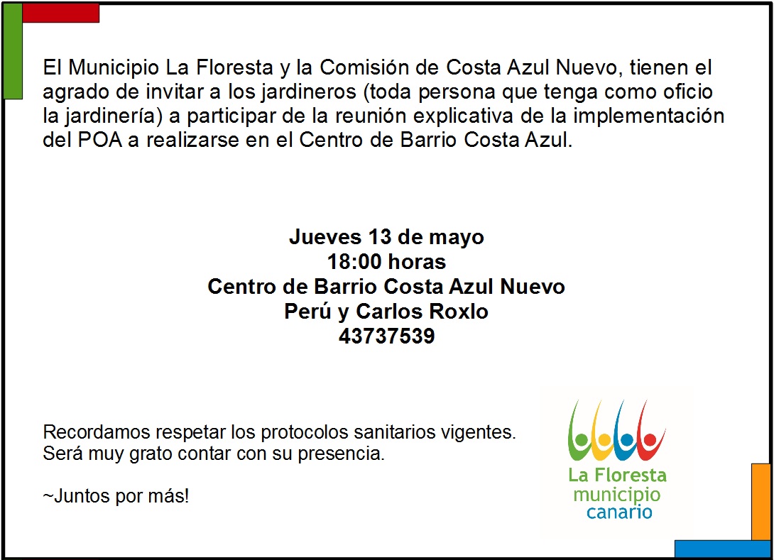 Afiche informativo.