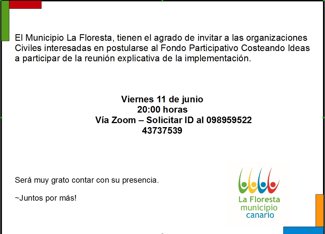 Afiche informativo.