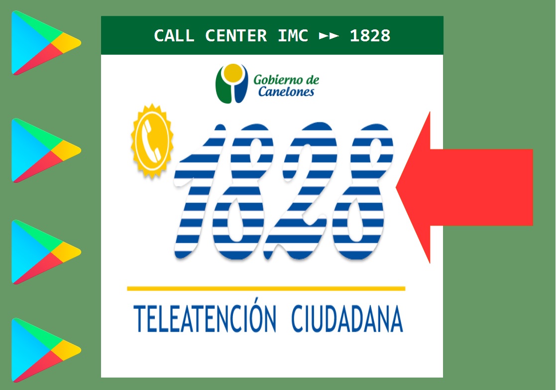1828, call center de la Intendencia Munnicipal de Canelones.